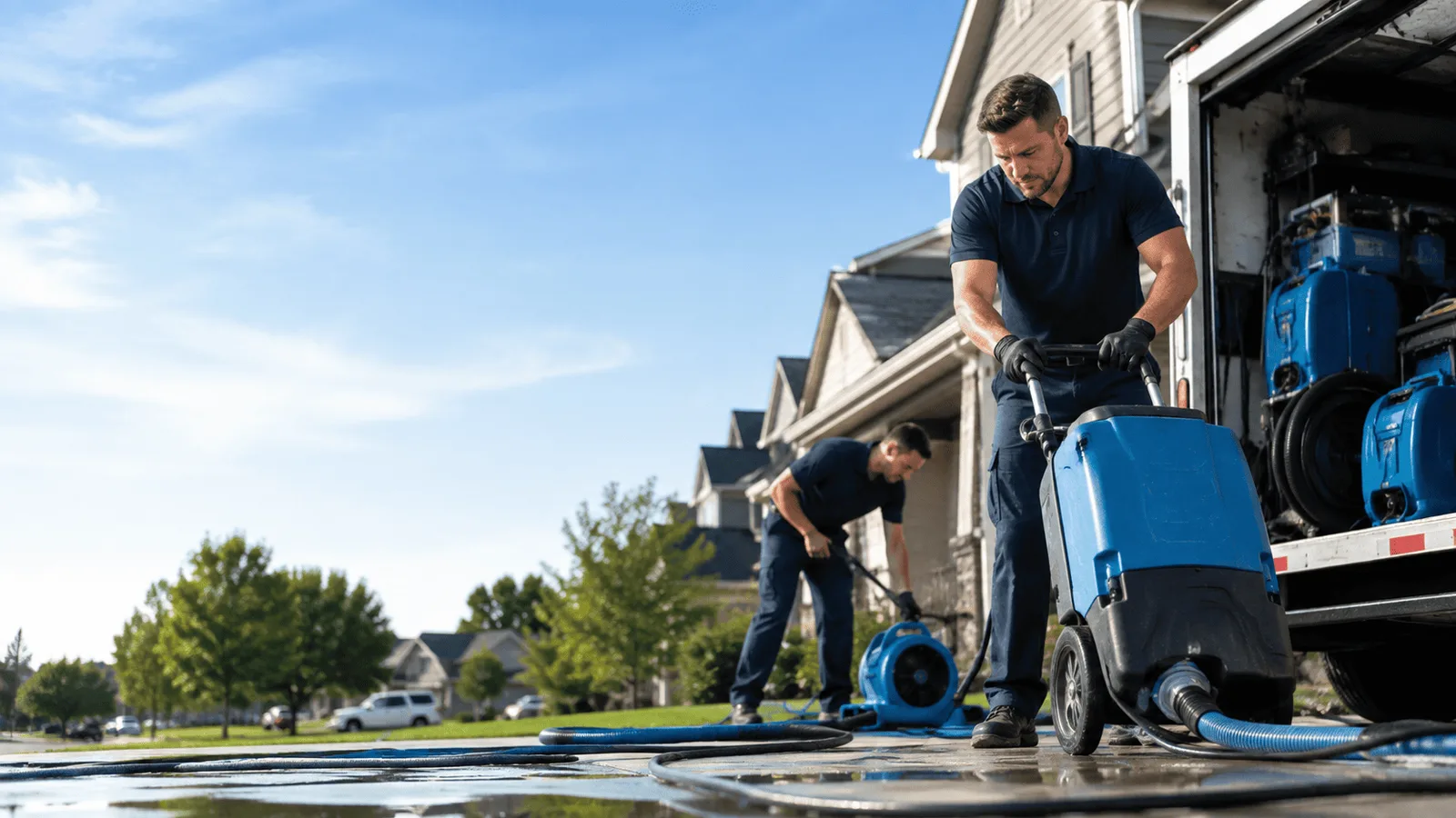 Dehumidification being performed in Somerset Center, MI